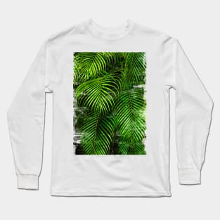 Palm Tree Leaves Abstract - For plant lovers Long Sleeve T-Shirt